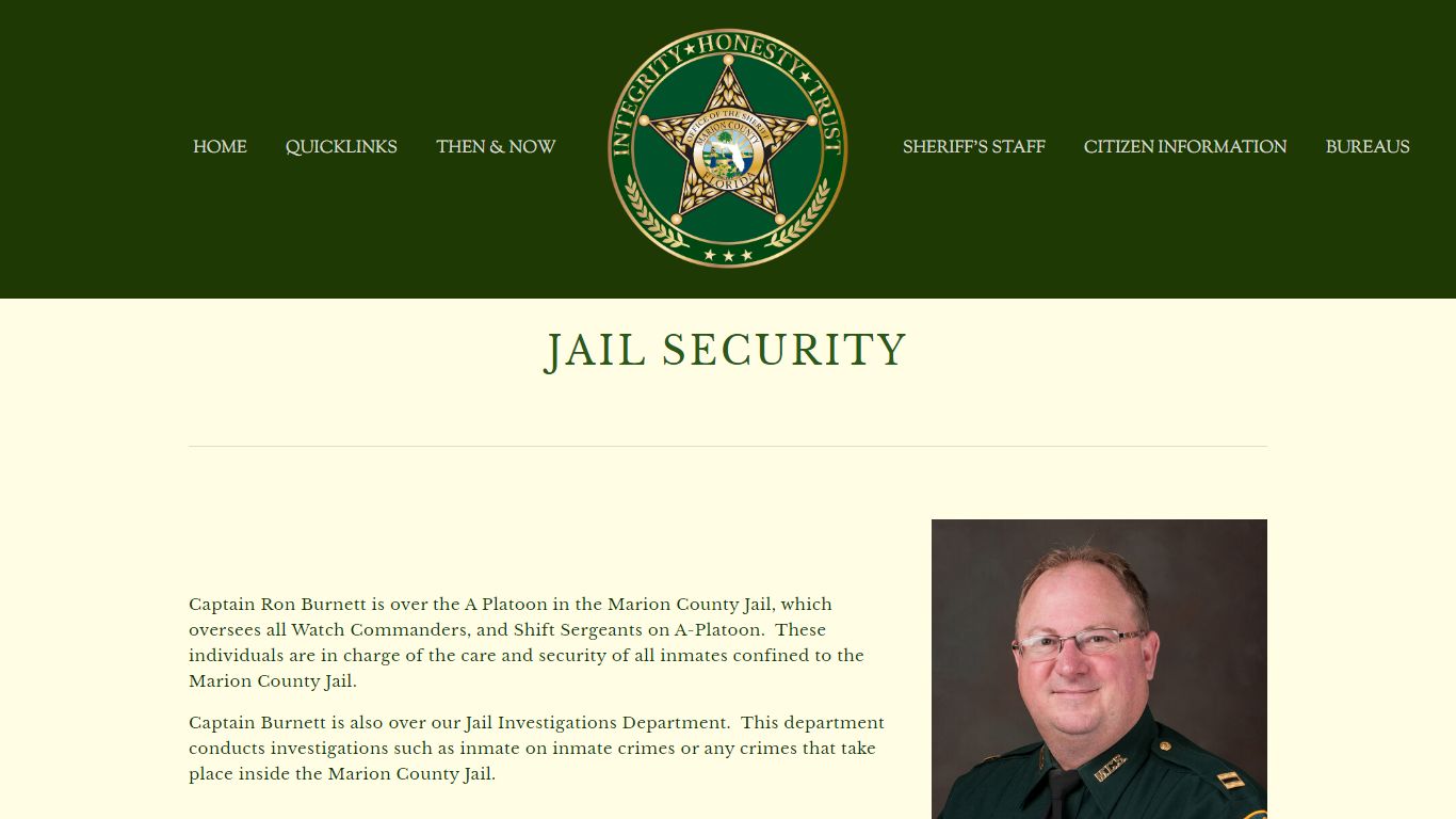 Jail Security — Marion County Sheriff's Office